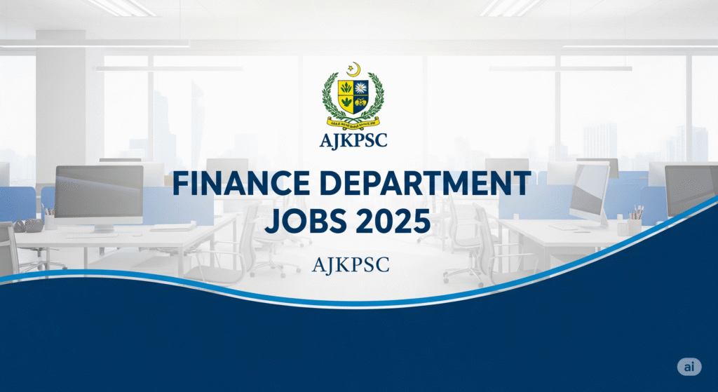 Finance Department AJKPSC Jobs